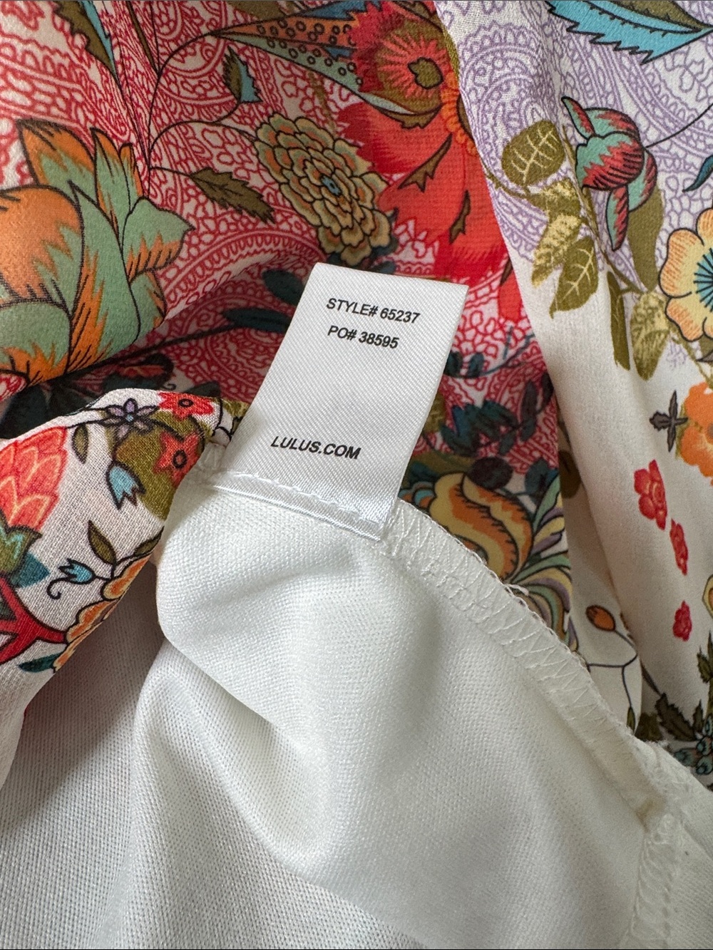 Lulus Lilja Cream Floral Print Maxi Dress size medium boho whimsy - Picture 5 of 11